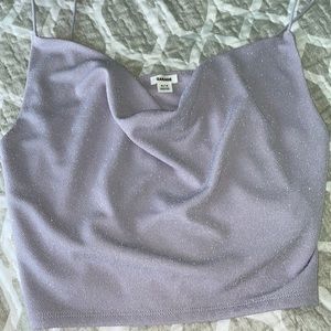 Sparkle purple crop top